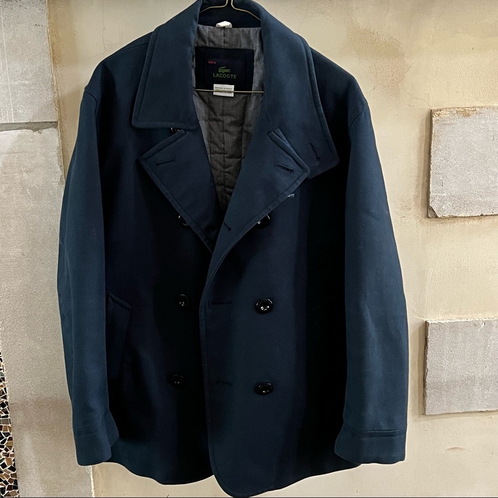 Navy Peacoat with Puffer Interior